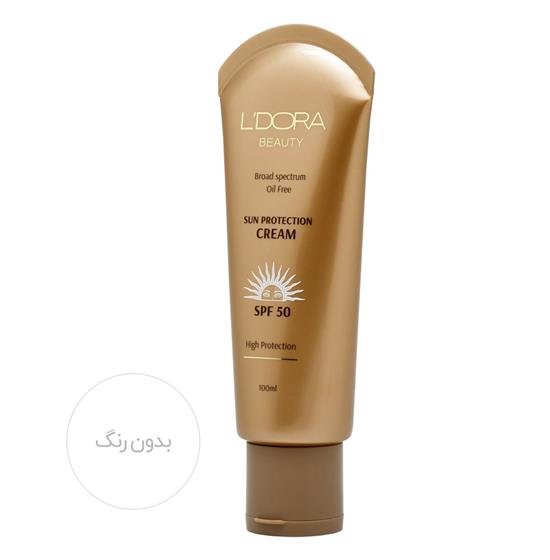 کرم ضدآفتاب بدون رنگ و فاقد چربی SPF50 لدورا
