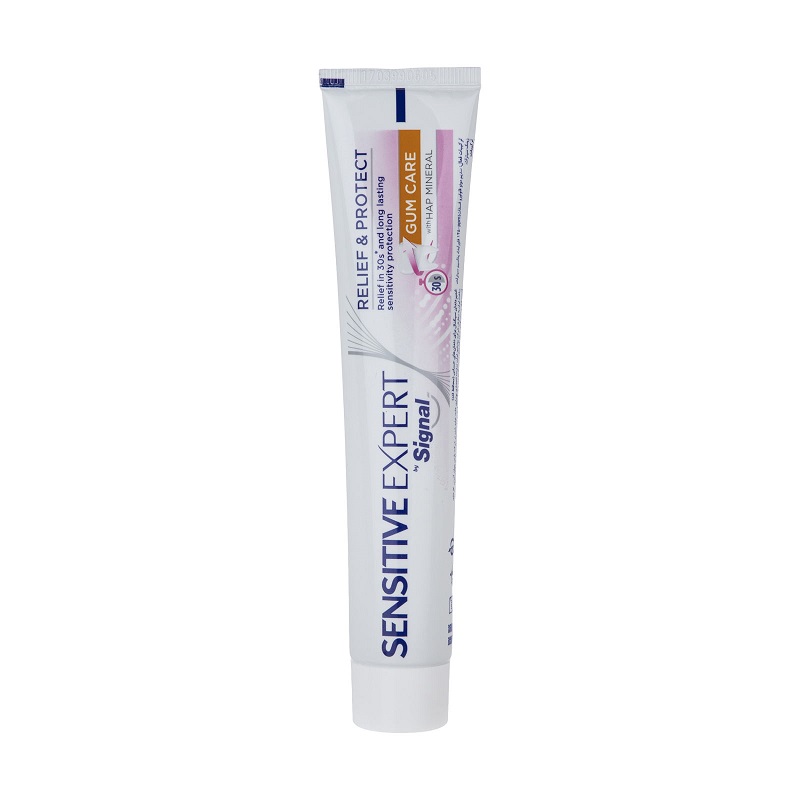 خمیر دندان ضد حساسیت سیگنال مدل Gum Care حجم 100 میلی لیتر
