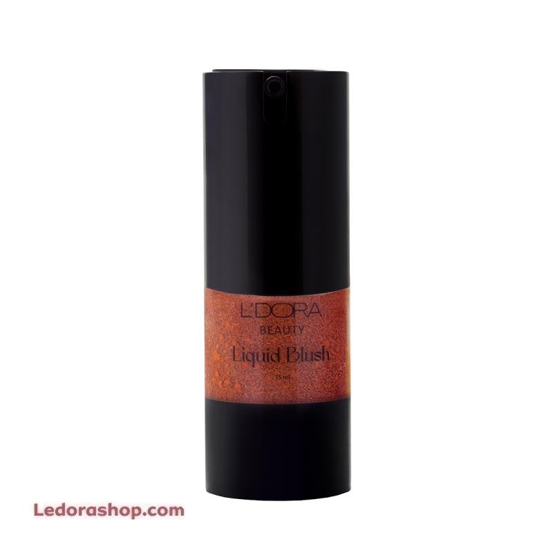 رژگونه مایع آبرسان لدورا کد LB 03 گوشتی روشن